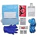 MFASCO Bodily Fluid Cleanup & Protection Combo Kit - Deluxe Bio Bag, First Responder Supplies - OSHA Compliant Bloodborne Pathogens Cleanup - Disposable Resealable Bag - USA Assembled - Spill Clean Up
