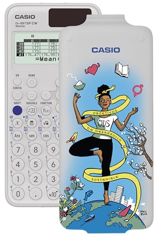 Casio FX-991SP CW, Calculadora Científica con ODS ilustrada por Paco Roca, Recomendada para el Currículum Español y Portugués, 5 Idiomas, más de 560 Funciones, Solar, Color Blanco