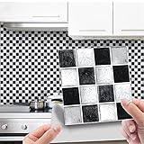 Zoom IMG-1 adesivo murale mosaico in bianco Zoom IMG-1 adesivo murale mosaico in bianco