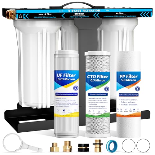 5-Stage RV Water Filter System 0.01 Micron Filtration