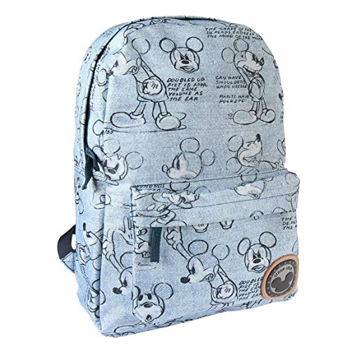 Artesania Cerda Mochila Escolar Instituto Mickey  Unisex Adultos  Azul    12x44x30 cm