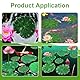 GXGM 12 Stück Seerosen Künstlich Laub,Künstliche Seerosen Simulierte Lotusblätter Teichpflanzen Künstlich Schwimmende Schaumstoff Ornament Lilien Pads Teichdekoration Seerosenblätter für Terrasse