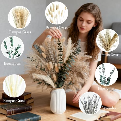 Ramo Boho de Pasto Pampas con Lavanda y Eucalipto miniatura 3