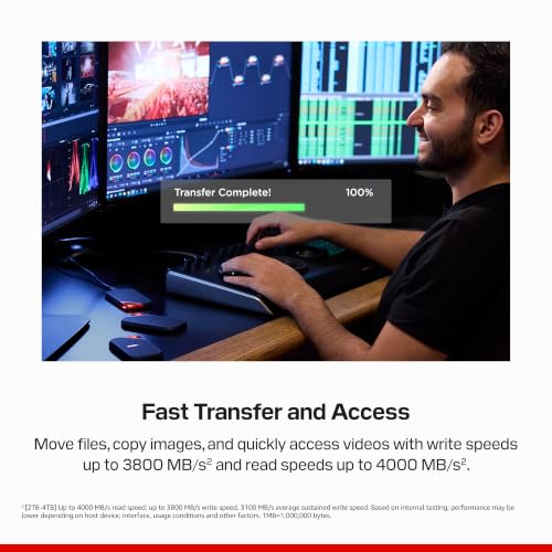 Image of Sandisk 2TB Extreme PRO Portable SSD, Up to 4000MB /s Read Speeds -New Model