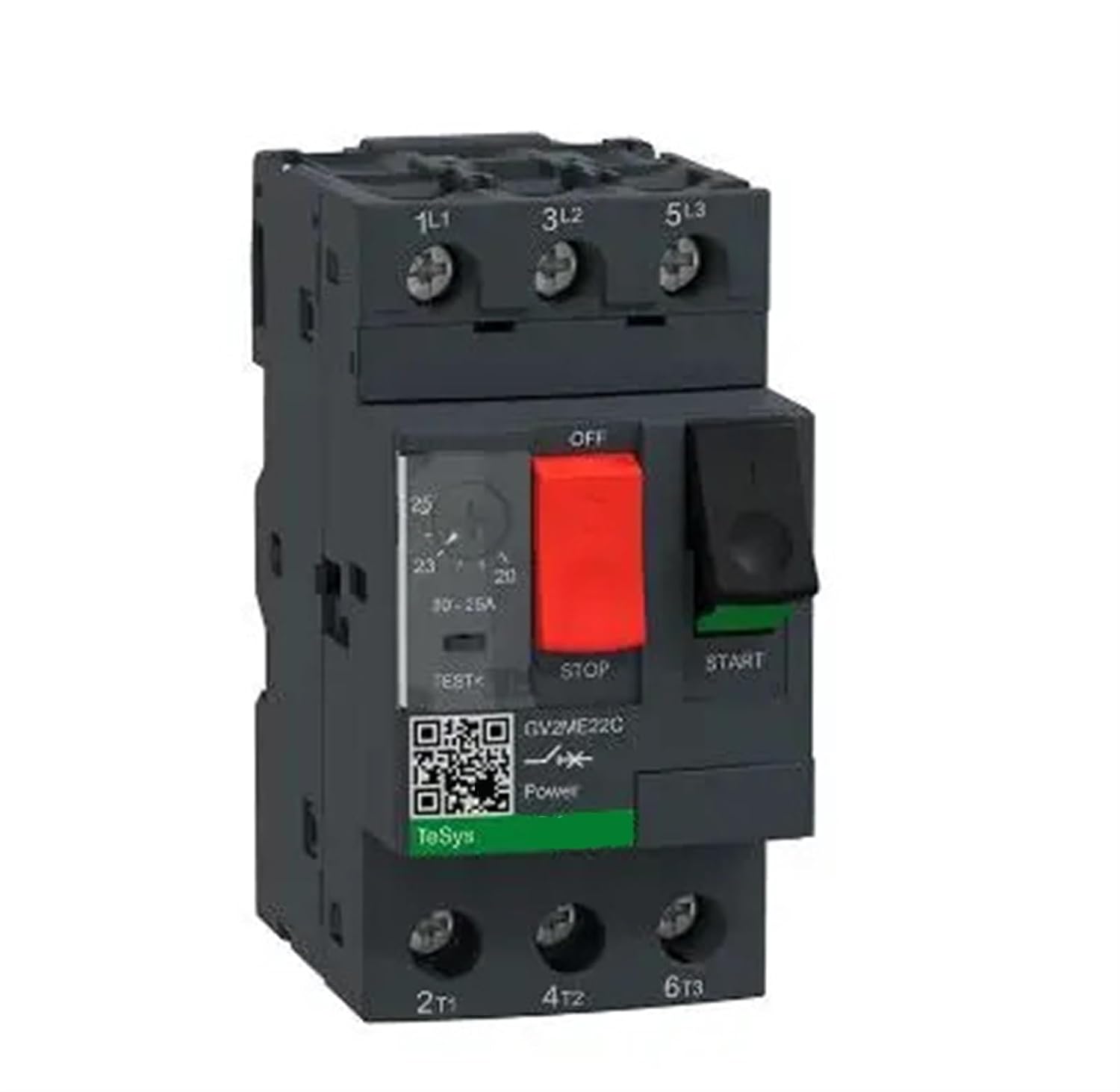 GV2-ME22C 20-25A Motor Circuit Breaker 3P 20-25A Thermal Magnetic Screw Clamp Terminals 1Pcs