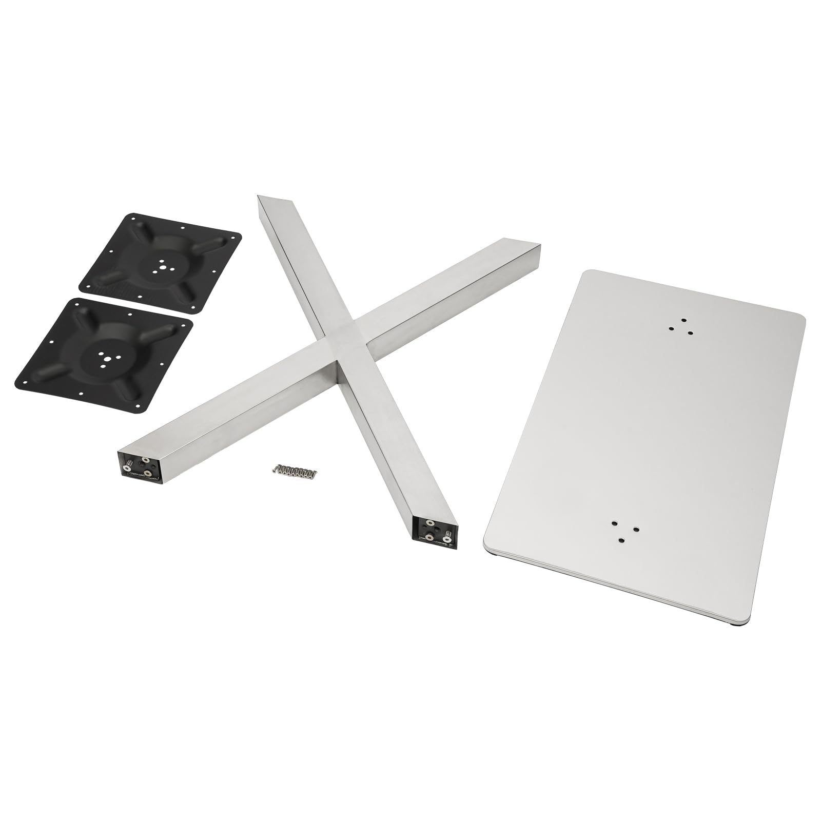 Patas de Mesa de Metal en Forma de X - Estructura de Acero Inoxidable para Mesa de Café, Comedor, Escritorio, Banco - 72 cm de Altura
