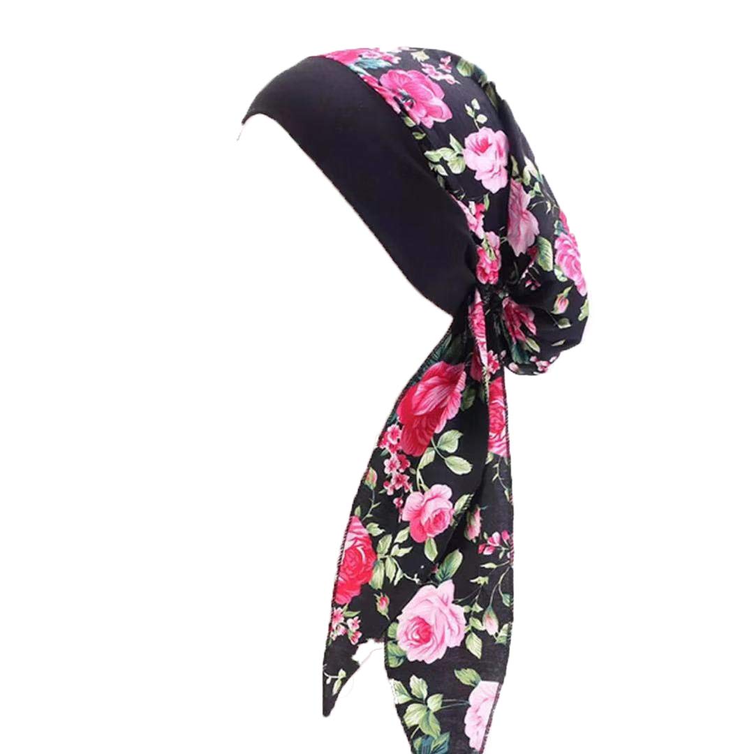 Pluto & Fox Turbante Gorra Pañuelo Para Cabeza De Tela De Mujer Para Cáncer Quimioterapia Chemo Oncológico Noche Pèrdida de Pelo Cabello