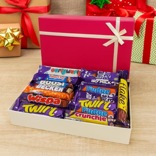 Chocolate Gift Box - Full Sized Bars - Perfect Chocolate Hamper - Last Minute Gifts - For Kids - Him and Her All Occasions Fathers Day