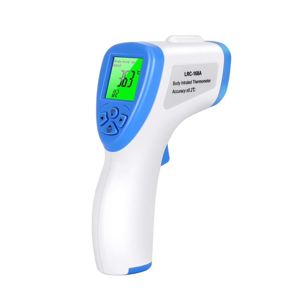 Non-Contact Forehead Thermometer for Adult and Baby, Digital Infrared Thermometers with LCD Fever Alert and Accurate Instant Reading Ear Thermometer, Default Celsius ℃ - Fast Delivery 2-5 Days