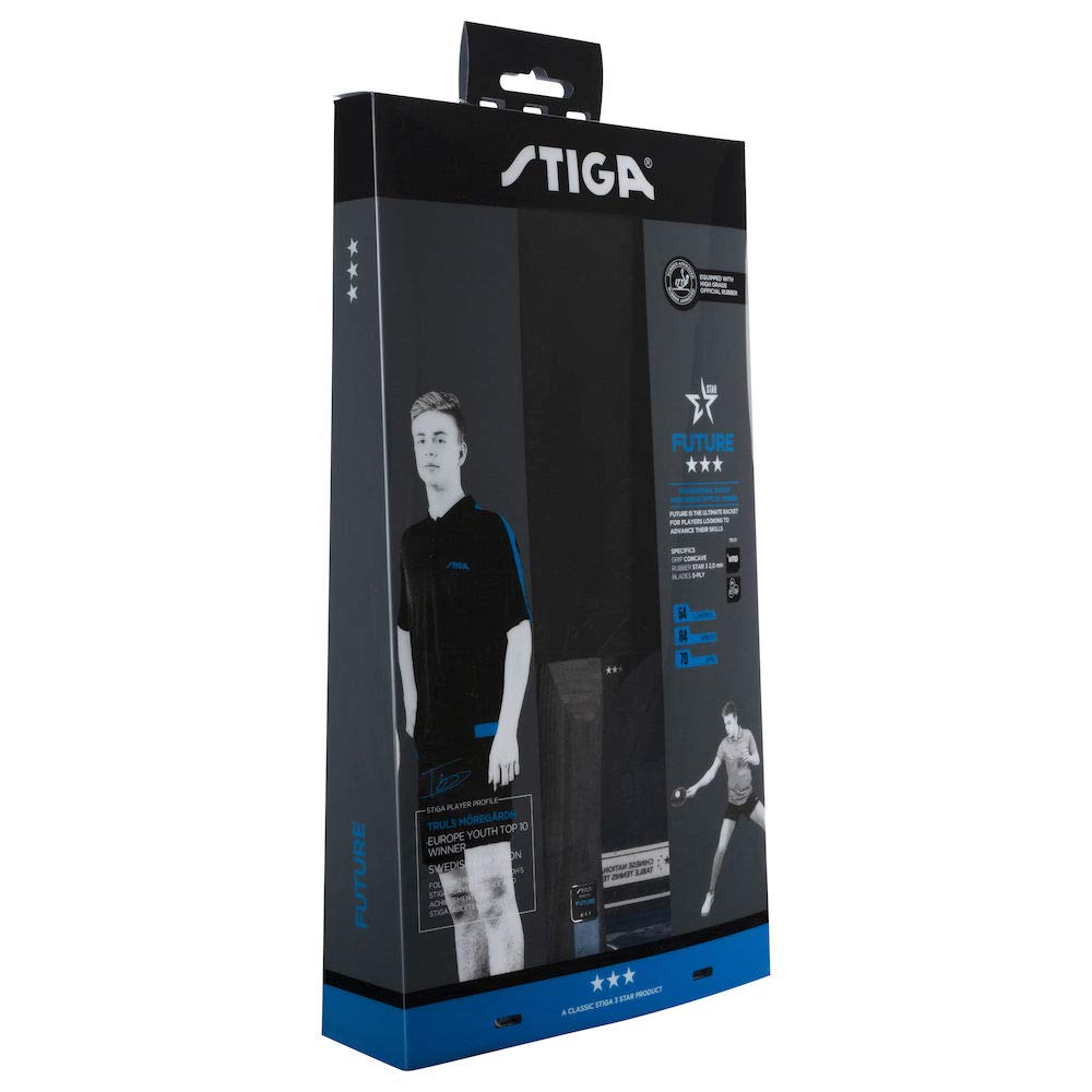 STIGA Future 3-Star Table Tennis Bat with WRB Technology - Professional Quality - Designed for Offensive Players - Enhanced Control, Spin, and Speed