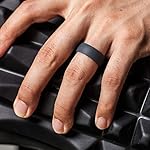 ThunderFit-Silicone-Rings-for-Men-7-Rings-4-Rings-1-Ring-Breathable-Patterned-Design-Wedding-Bands-8mm-Wide-25mm-Thick