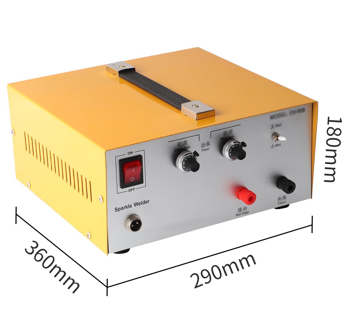 Saldatrice a Punti per Gioielli, saldatrice a Punti a impulsi elettrici da 110 V-220 V, Strumento Professionale per la Saldatura a Punti di Oro e Argento, Potenza Regolabile, con Pedale, per gioiel