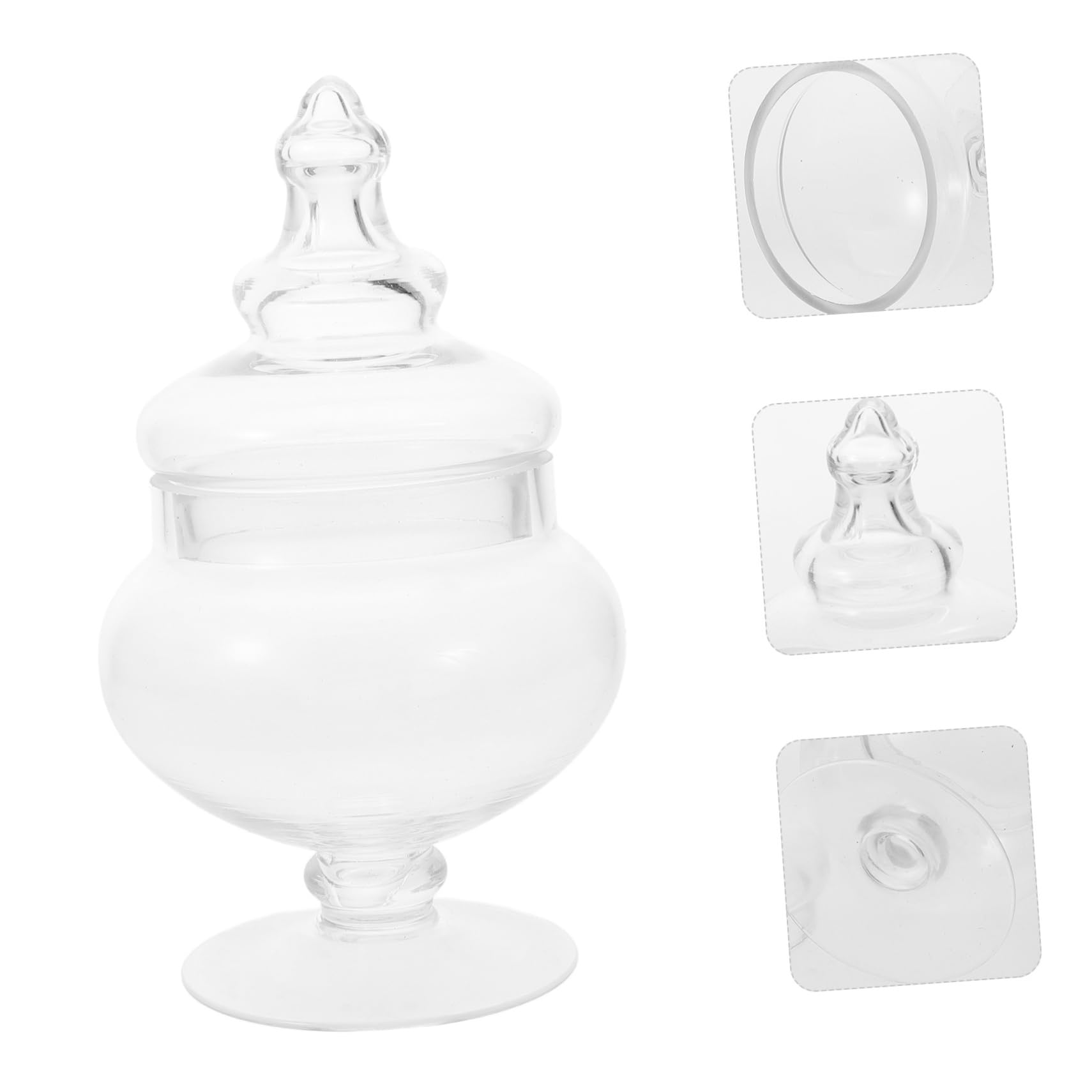 Bonbonnière En Verre Boîte De Rangement Pour Collations Bocal À Fruits Secs Couvercle Hermétique Facile À Remplir Boîte De Cuisine Décoration Intérieure