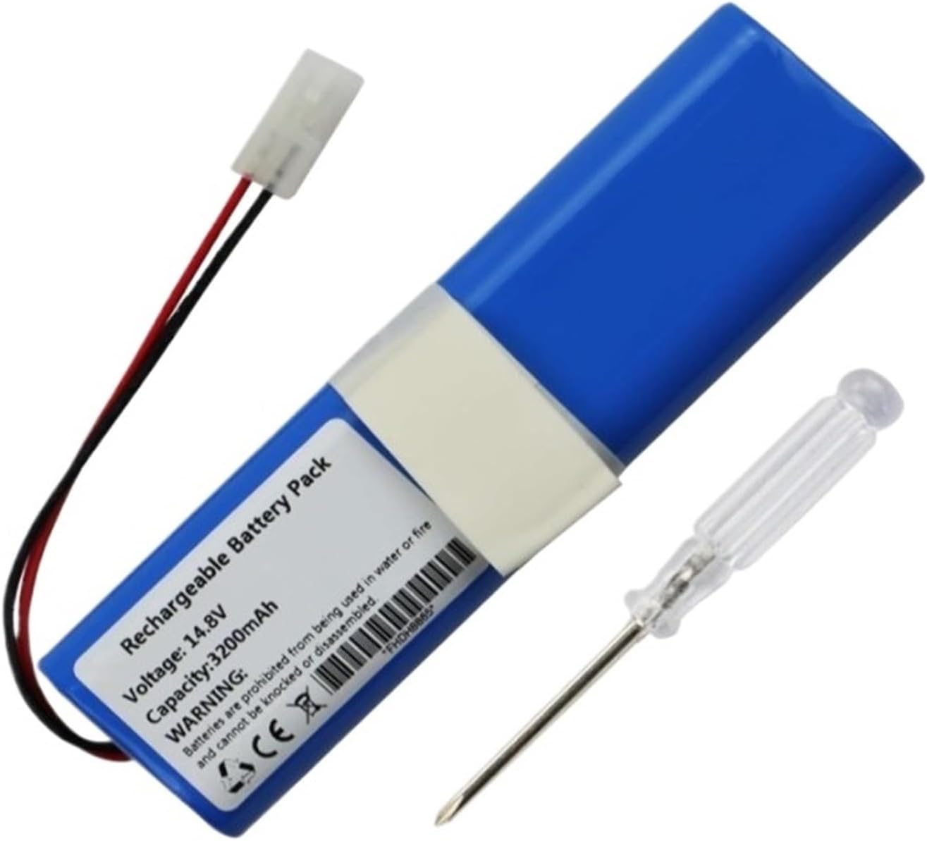 14.8V 3200mAh Vacuum Replacement Battery, Compatible For Qihoo，Compatible For 360，S6，Robot Vacuum Cleaner With Tools Battery