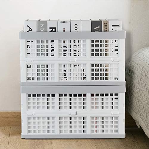 Callyne 30 L Stackable Collapsible Crate, Set of 3 Collapsible Storage Folding Storage Baskets