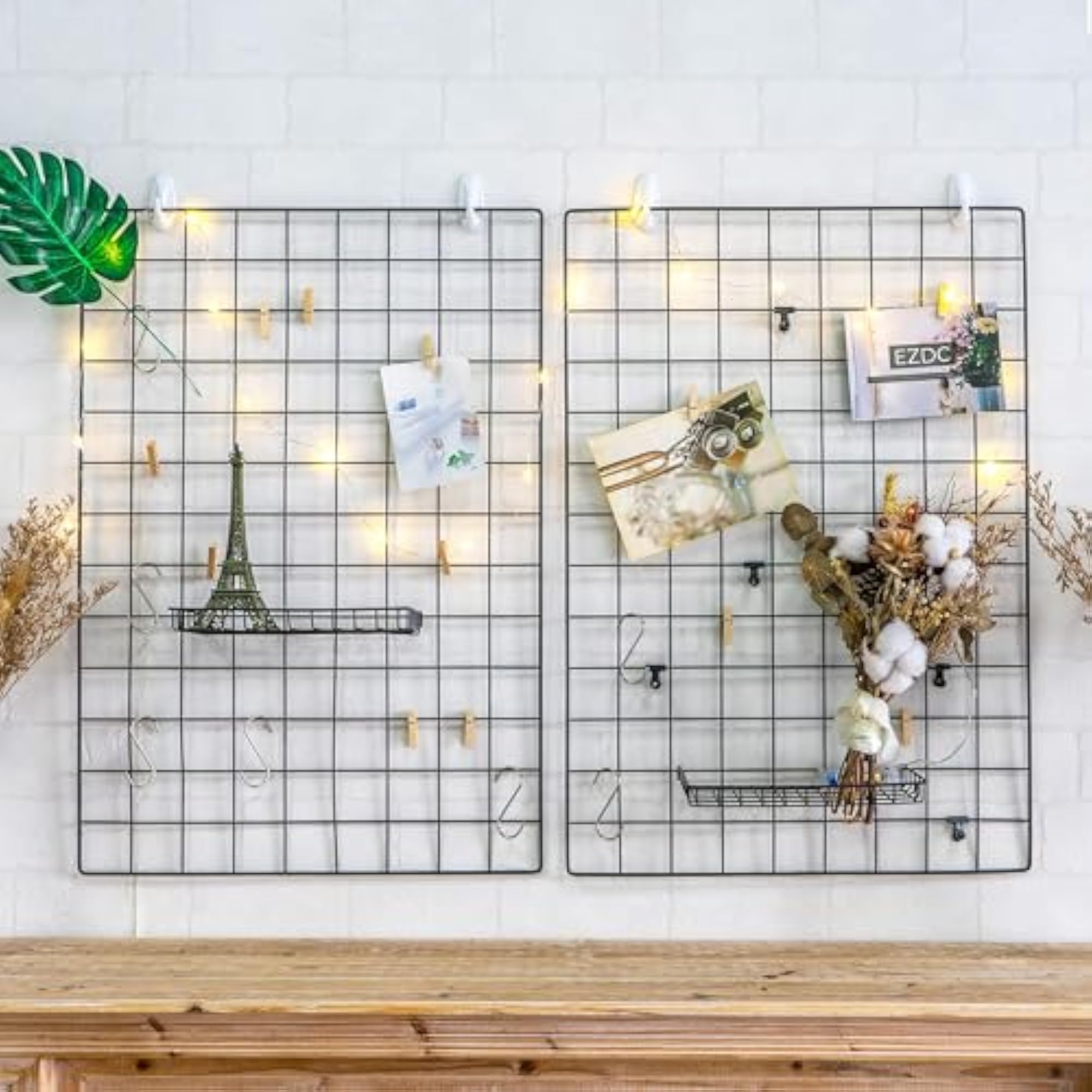 Photo Grid Frame Wall Panel for Photos and Notes