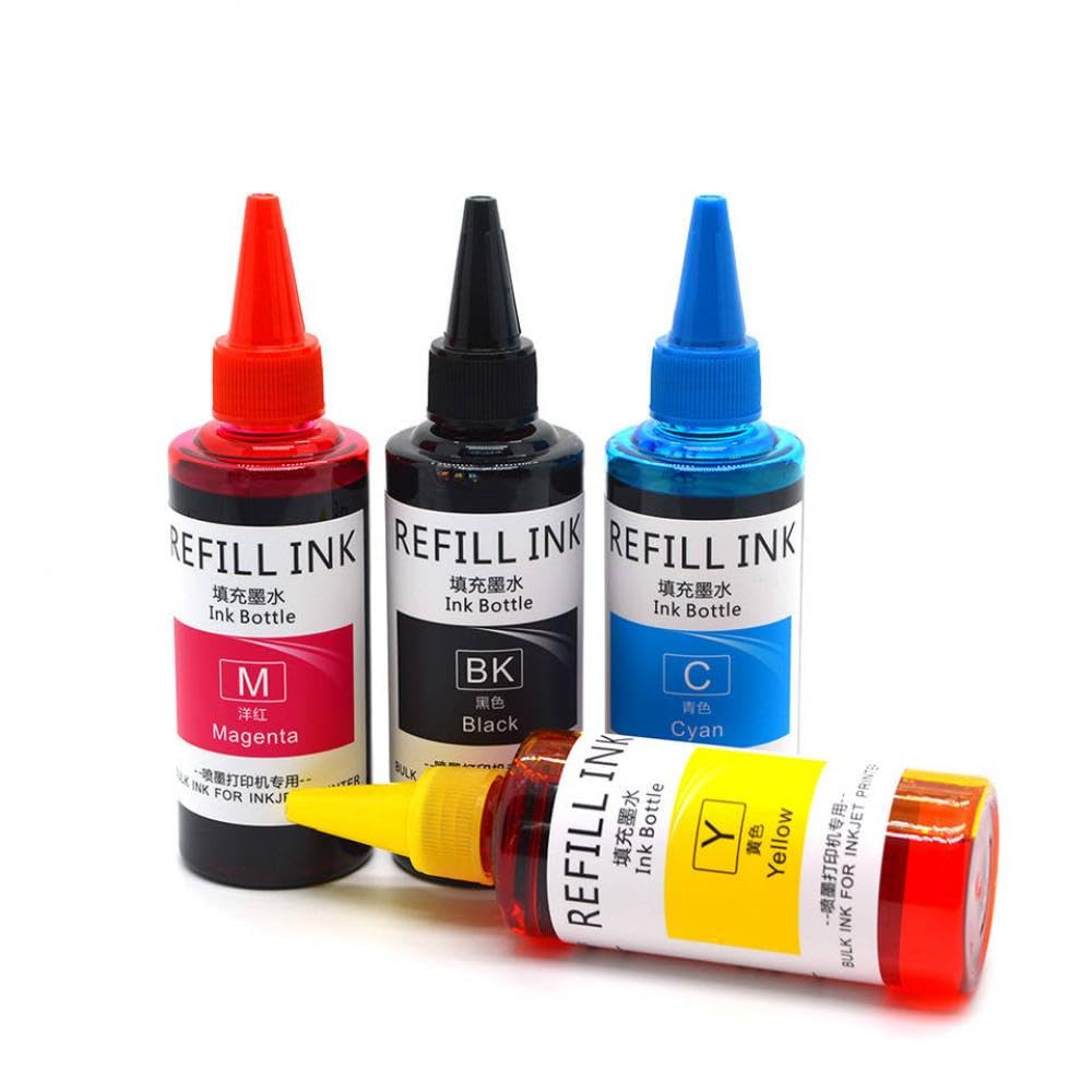 Tinta de Tinte de 100ML, 4 Unidades, Compatible con 16 16XL 220 220XL WF 2750 2760 2650 2660 2010 2110 2510 2520 2530 2540 2630 XP 320 420 424