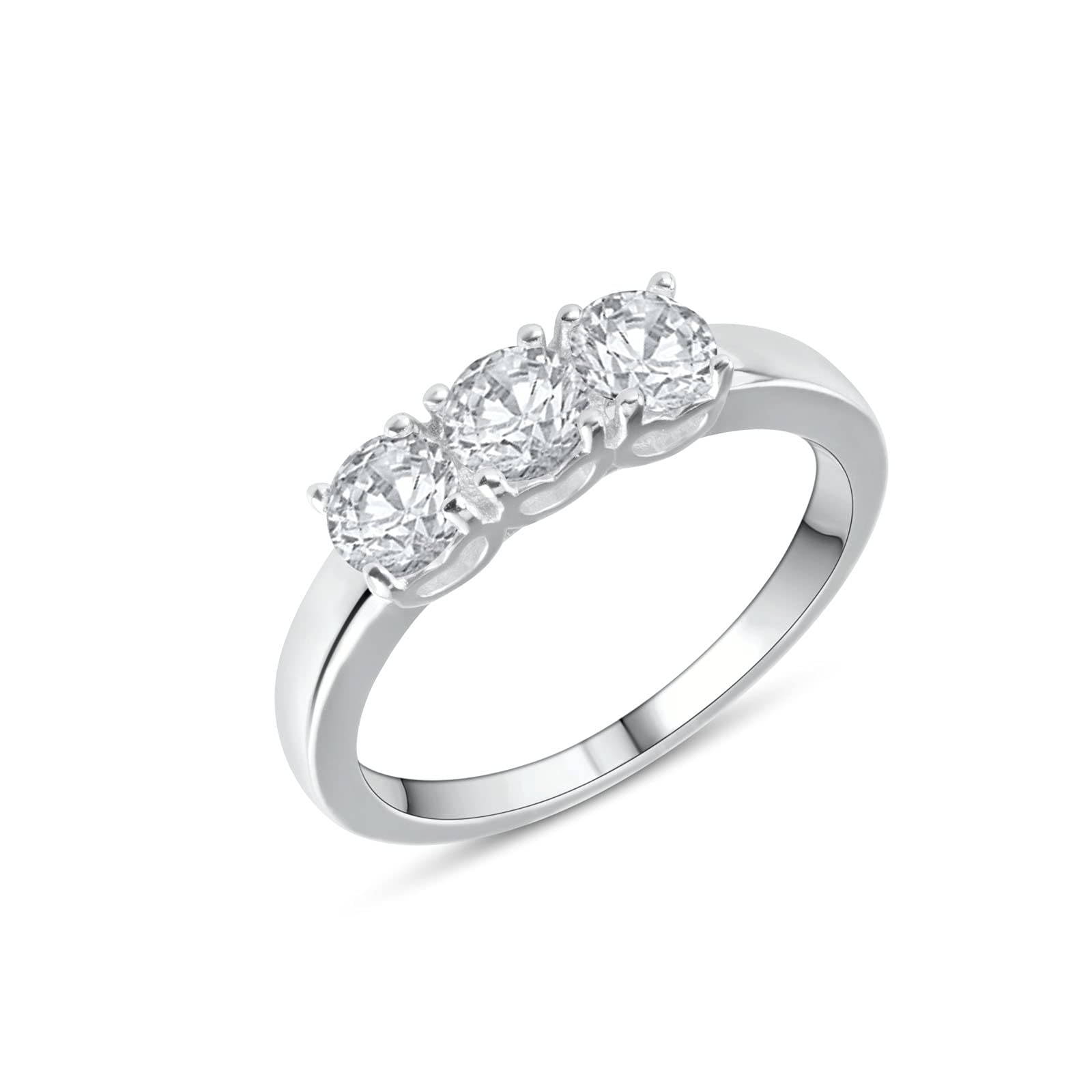 Anello Trilogy Cuori Anniversario Donna Argento 925 con zirconi -