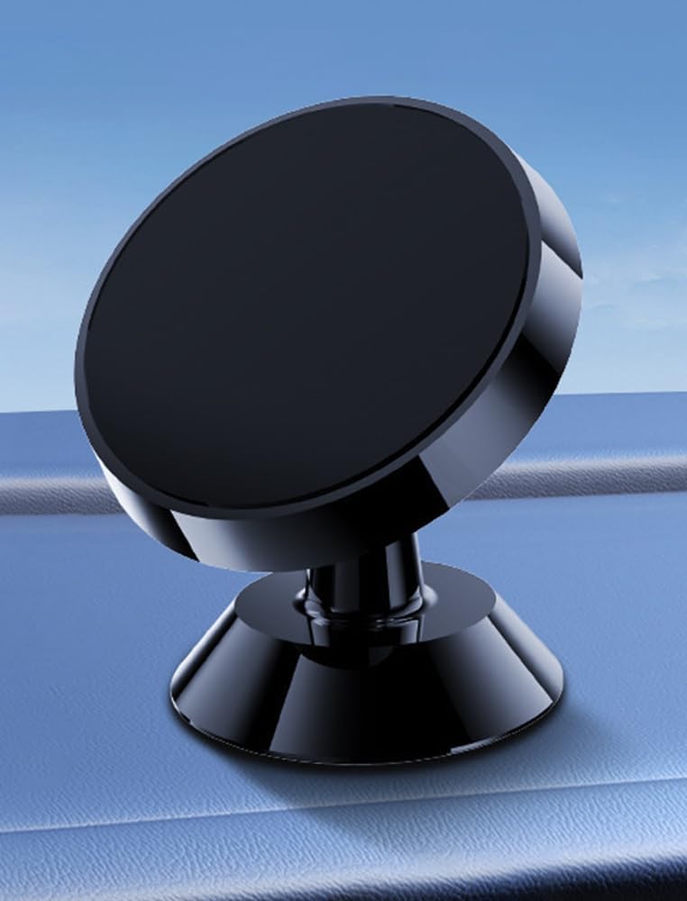 Ultra-Strong Magnetic Car Phone Holder - 360°Rotating Dashboard & Air Vent Mount for All Smartphones 4-7",Black.
