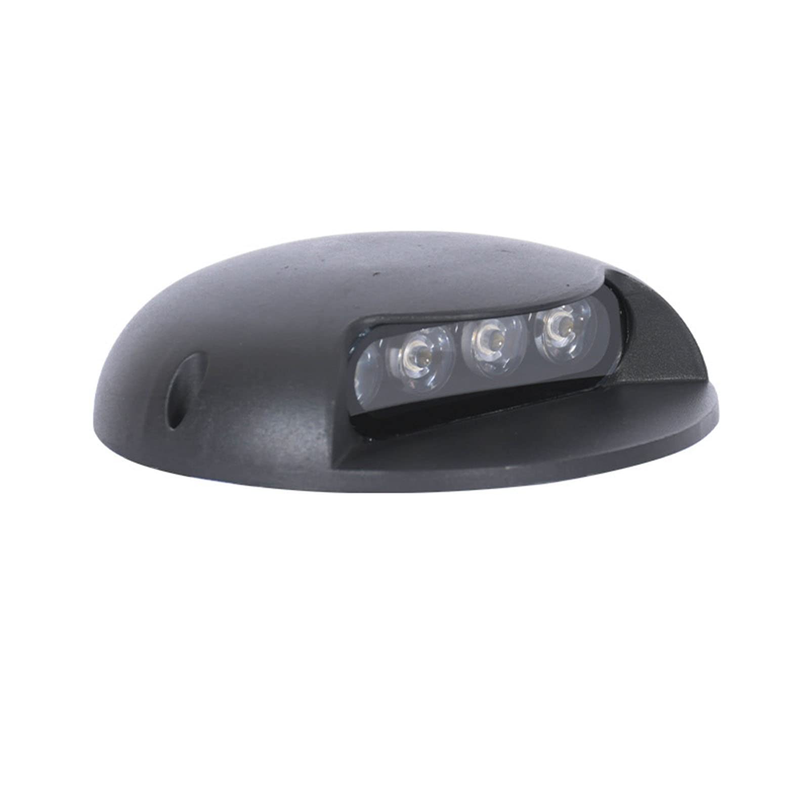 Outdoor Buried Light LED Underground Light IP65 Waterproof 1 Side Light Transmission DC12/24V Low Voltage Step Light for Yard Driveway Lawn Pathway Walkway Decoration Landscape Lamp (Glass 3W)