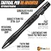 The Atomic Bear Stealth Pen Pro Tactical Pen for Self Defense - Enhanced Writing Survival Pen with Glass Breaker to Escape & Defend - Bonus Training to Protecting Yourself - Great Gift for Men
