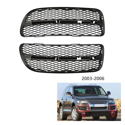 Cubierta de rejilla central delantera para restaurar VW Touareg 2003-2006 2