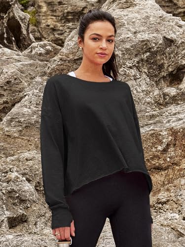 Image of Panadila Womens Open Back Workout Tops Long Sleeve Shirts