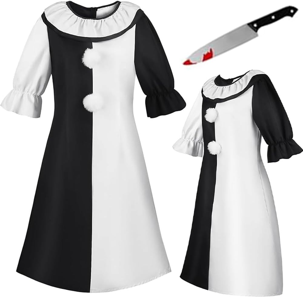 Clown Dress Costume Clown Outfit Jumpsuit Uniform Women Halloween - Image 3