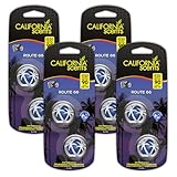 This is a pack of 4 x California Scents Mini Diffuser Twin car air fresheners in the Route 66 scent and blue colour. Every individual pod gives you lasting freshness for up to 45 days - meaning you can get up to 90 days of scent from each twin pack! ...