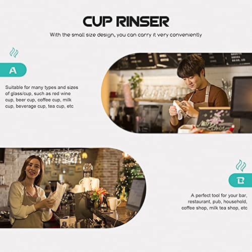 Garneck Copo de Vidro Máquina de Lavar Roupa de Plástico Do Pulverizador Cabeça Torneira Rinser Rins