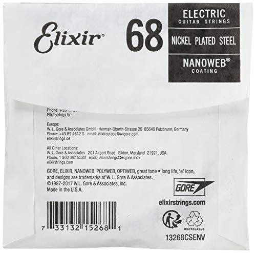 Elixir CEL 15268 Corde pour Guitare électrique nanoweb 068 - Les Beatles, Paul McCartney, John Lennon, RIngo Starr, George Harrison Elixir CEL 15268 Corde pour Guitare électrique nanoweb 068 – Image 3
