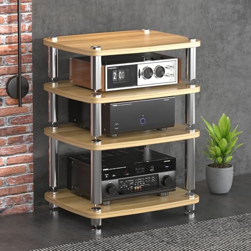 Estante esquinero multimedia para muebles de juegos/CD, mueble de TV, soporte para reproductor de discos de vinilo, perfecto para sala de estar y configuración de juegos