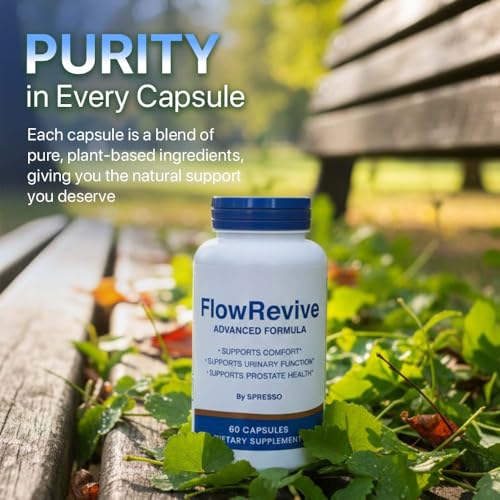 Image of (3 Pack) Flow Revive Prostate Capsules, Official FlowRevive Supplement Pills with Premium Ingredients, All Natural Advanced Formula for Maximum Strength & Overall Wellness (180 Capsules)