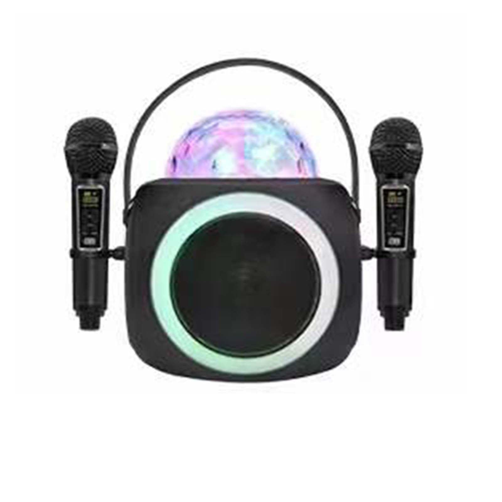 Zestaw do karaoke Domowy bezprzewodowy zestaw głośników Bluetooth Mikrofon audio Efekt świetlny LED typu „wszystko w jednym”.