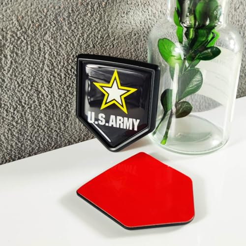 Image of Newperlite US Army Flag Decal Sticker Emblem Military Flag Car Decoration Accessories Shield for Cars Truck Vehicles, 2 Pack