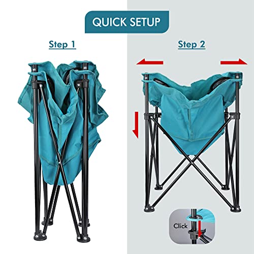 Villey Portable Camping Picnic Table, Lightweight Folding Beach Table With 4 Cup Holders And Carry Bag For Camp, Travel, Fishing, And Outdoor Activities #TOP5