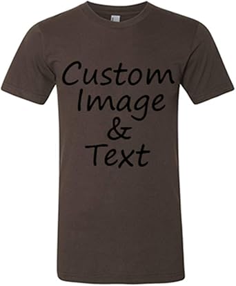 Customized Shirts American Apparel Brand Custom Tee Put Your Photo and Text Custom Image Text Front and Back