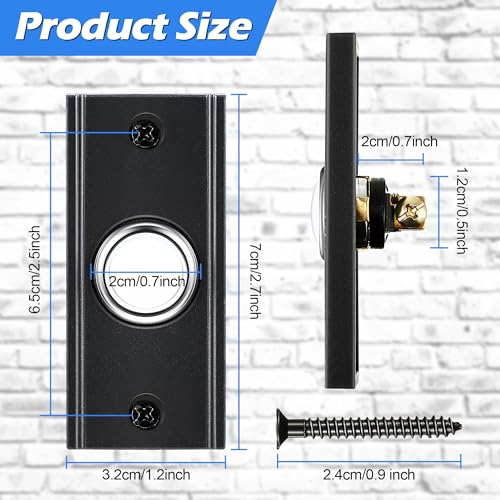 Dreyoo DREYOO-PUSH BUTTON-0951 Lighted Metal Doorbell Push Button thumb #1