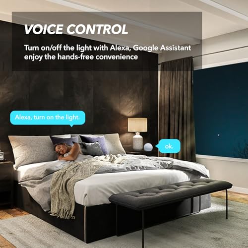 Nillway 1-GANG 2 PACK Smart Wall Light Switch, 2.4Ghz Wifi Touch Switches, No Neutral Wire Required thumb #2
