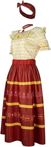 Miniatura 3 de LILLIWEEN Dolores Pepa Luisa Costume Womens Dress Halloween Costume with Headgear Full Set(US Size)