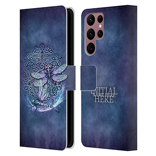 Coque en Cuir Samsung S22 Ultra 5G Portefeuille Personnalisée Libellule Brigid Ashwood