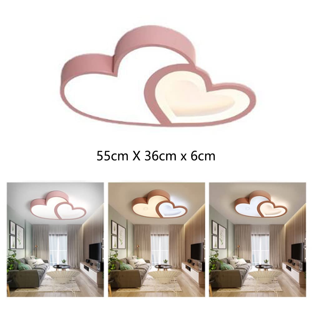 Lampa Sufitowa Kształcie Serca Lampa Sufitowe LED Cartoon Nowoczesna Żyrandole Do Pokoju Dziecięcego Możliwość Przyciemniania Chłopiec Dziewczyna Baby Sypialnia Lampa Wisząca Salonu Romantyczna