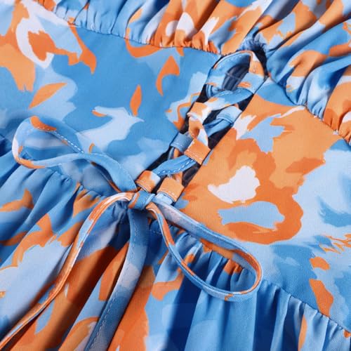 Image of GRACE KARIN 2026 Women's Spaghetti Vacation Sundress Summer Beach Flowy Boho Floral Maxi Dresses with Pockets