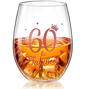 Stammlos Weinglas Roségold Geburtstag Weinglas Geschenk Jubiläum Gläser für Mann Frauen Geburtstag Party Hochzeit…
