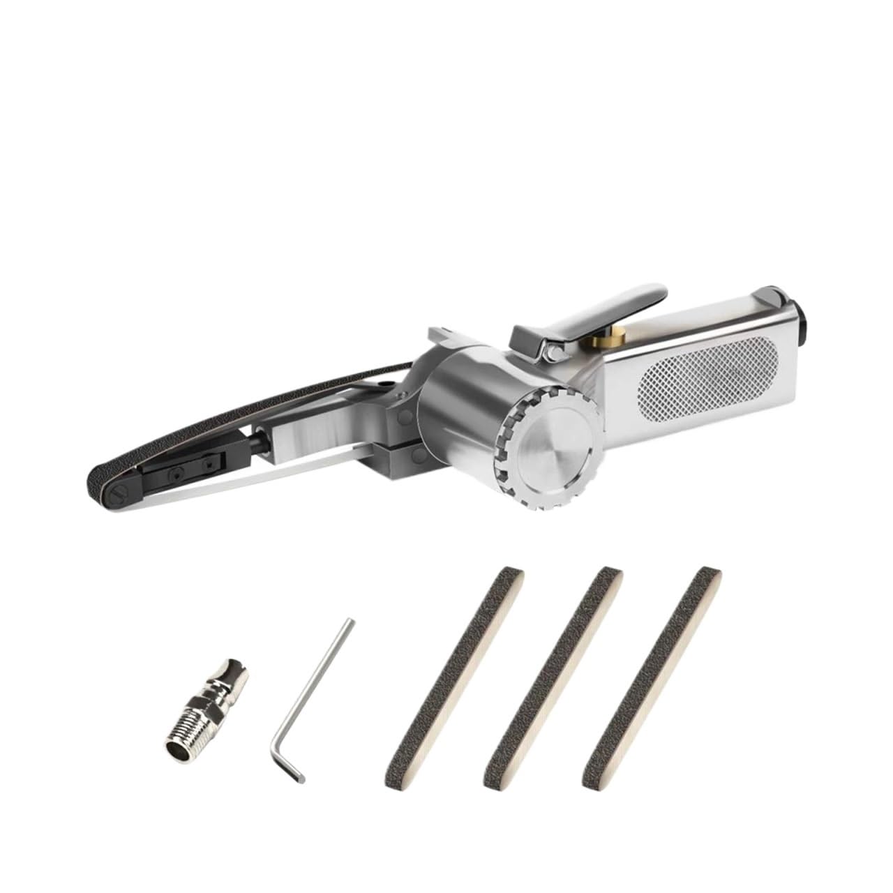 Csdasw 10-330 Pneumatic Tool Speed Air Inlet Air Mini Belt Sander Jewellery Diy(10-330)