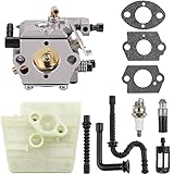 ZAMDOE MS260 Vergaser Ersatz für stihl 024 026 024 AV 024S MS240 MS260 PRO Kettensäge, für Walbro WT-194, WT-194-1, ersetzen Sie # 1121 120 0611, mit Ölleitung
