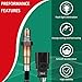 NECATUO 234-4754 Downstream O2 Oxygen Sensor Compatible with Volkswagen Passat CC 2.0L, Passat 2.5L, Beetle, Golf, Jetta, Rabbit, Replaces 350-34070, 16698, 06K906262D