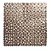 Produktbild NANAD quadratische Badewannenmatte, rutschfest, quadratisch, Kieselsteine, Anti-Schimmel, Sicherheits-Badematte mit Saugnäpfen für Badezimmer, Badewanne, 54 x 54 cm, braun, Free Size
