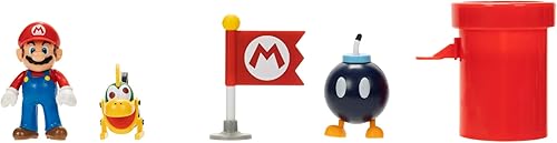 Miniatura 3 de SUPER MARIO Figuras de acción de 2.5" Bowser's Airship Deck Diorama Playset
