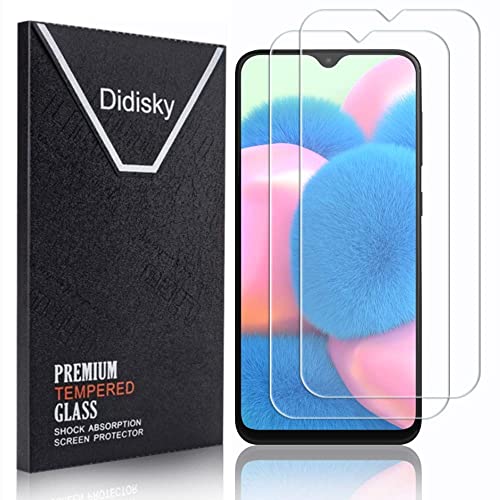 Didisky 2-Unidades Cristal Templado Protector de Pantalla para Samsung Galaxy A30s 5G, Antihuellas, Sin Burbujas, Fácil de Limpiar, 9H Dureza,Transparente